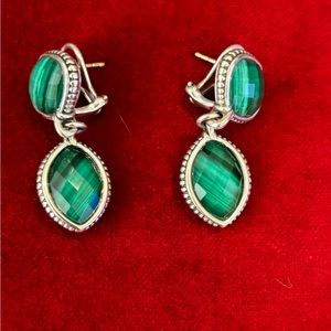 Lagos Malachite Sterling Silver earrings
